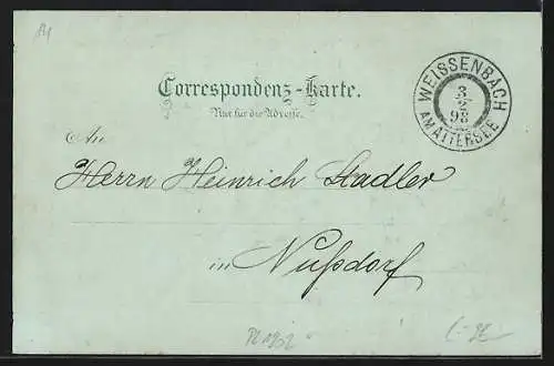 Mondschein-Lithographie Burgau am Attersee, Wolterhaus, Burggraben-Klamm, Weissenbach am Attersee