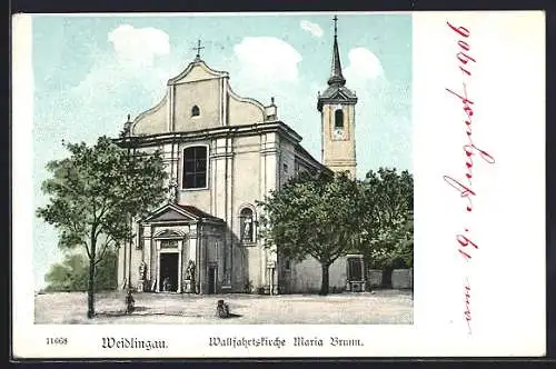 AK Hadersdorf-Weidlingau, Weidlingau, Wallfahrtskirche Maria Brunnn