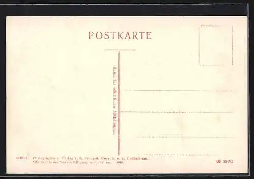 AK Gross-Reifling /Steiermark, Ortsansicht mit Bahnhof