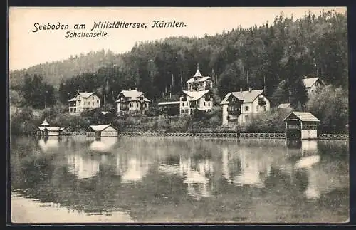 AK Seeboden am Millstättersee, Blick auf die Schattenseite