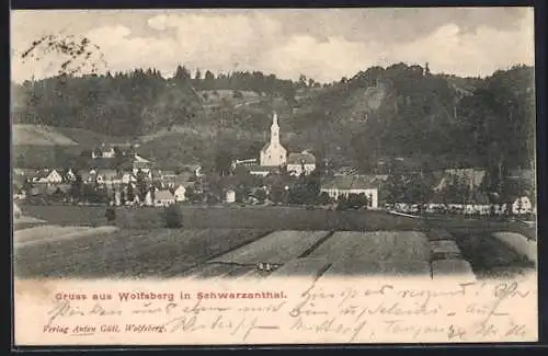 AK Wolfsberg im Schwarzauthal, Teilansicht mit Blick zur Kirche