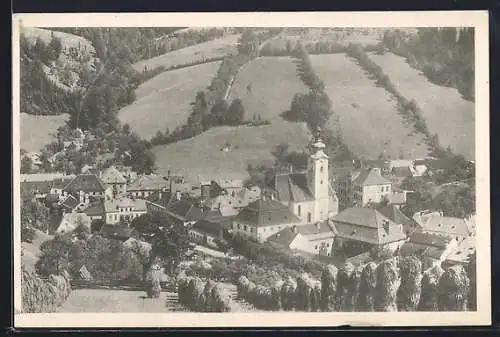 AK Ybbsitz /N.-Ö., Teilansicht mit Kirche