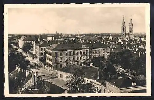 AK Wiener Neustadt, Teilansicht des Ortes