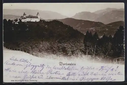 AK Wartenstein, Panorama mit Schloss