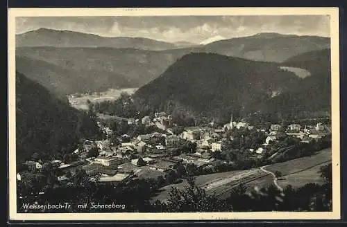 AK Weissenbach an der Triesting, Panoramaansicht mit Schneeberg