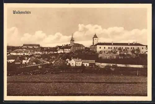 AK Sigmundsherberg, Walkenstein mit Schloss