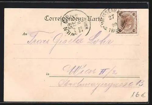 AK Weissenbach a.d. Triesting, Ortspartie mit Kirche