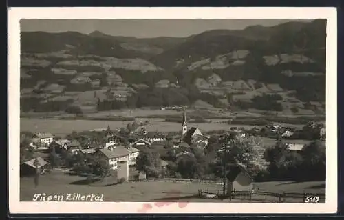 AK Fügen /Zillertal, Gesamtansicht mit Umgebung aus der Vogelschau