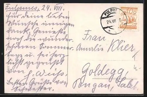 AK Fulpmes, Panorama gegen Pinnistal & Kirchdach