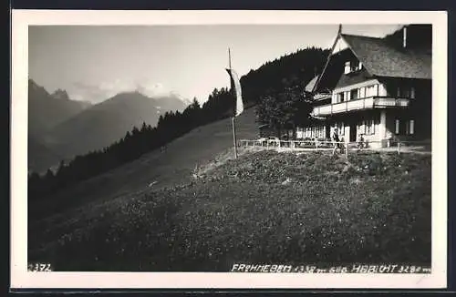 AK Fulpmes /Stubai, Gasthof-Pension Frohneben H. Haaser gegen Habicht