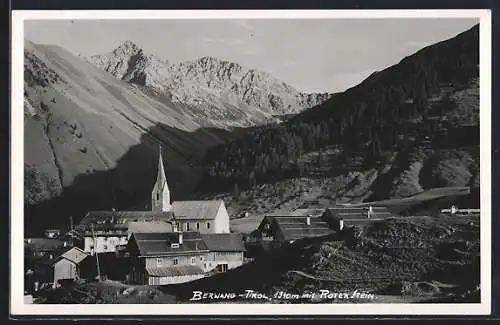 AK Berwang /Tirol, Teilansicht mit Roter Stein