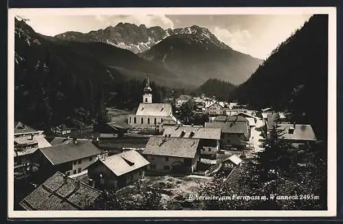 AK Biberwier am Fernpass, Teilansicht mit Wanneck