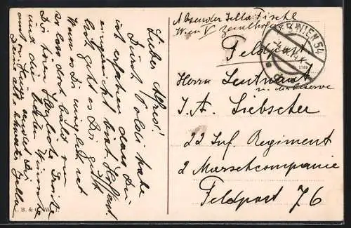 AK Wien I., Franzensring aus der Vogelschau, Strassenbahn