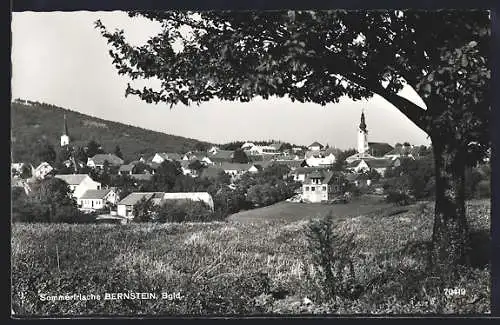 AK Bernstein /Bgld., Teilansicht mit Kirche