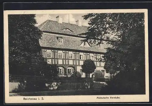 AK Reichenau / Sachsen, Gasthaus Altdeutsche Bierstube