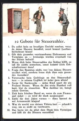 AK 10 Gebote für Steuerzahler