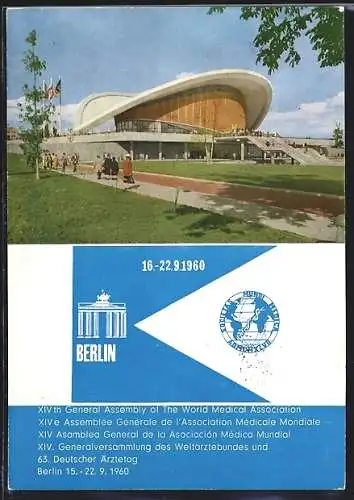 AK Berlin, Deutscher Ärztetag 1960, Besucher auf dem Veranstaltungsgelände