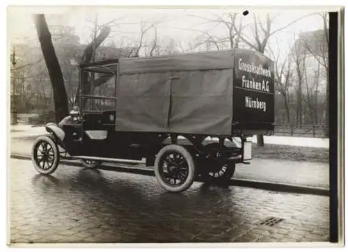 Fotografie Lastwagen Protos Siemens-Schuckert, LKW für Grosskraftwerk Franken AG Nürnberger mit Weinberger Aufbau