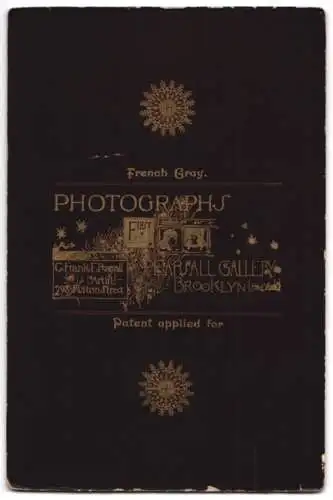 Fotografie G. Frank E. Pearsall, Brooklyn, Fulton Street 298, Porträt eines bärtigen Mannes