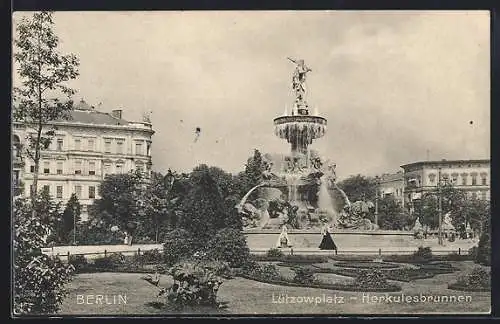 AK Berlin-Tiergarten, Lützowplatz, Herkulesbrunnen