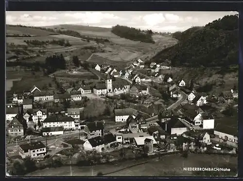 AK Niederbrombach /Nahe, Totalansicht aus der Vogelschau