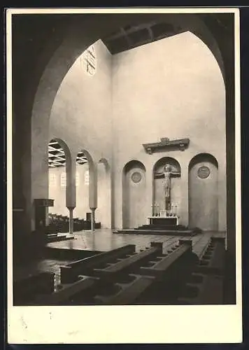 AK Abtei Münsterschwarzach, Presbyterium, Innenansicht