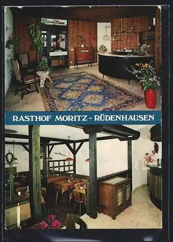 AK Rüdenhausen /Steigerwald, Hotel-Rasthof Moritz, Innenansichten