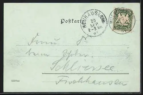 Mondschein-AK München, Gasthaus Löwenbräukeller
