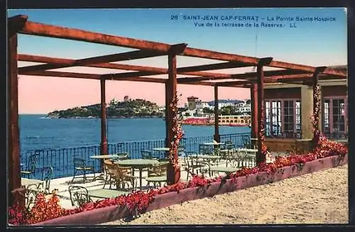 AK Saint-Jean-Cap-Ferrat, La Pointe Sainte-Hospice, Vue de la terrasse de la Reserve