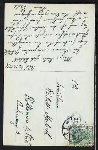AK Kronprinzessin Cecilie auf einem Korbsessel
