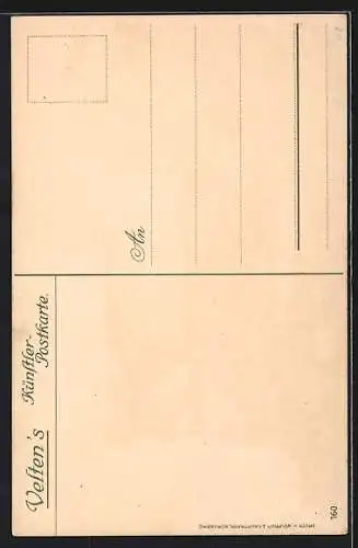Künstler-AK Heinrich Kley: Berlin, Der Rathausturm, Königstrasse, Wappen mit Berliner Bär