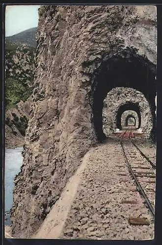 AK Drina, Neue Bahn Sarajevo-Ostgrenze, 3 Tunnels an der Drina