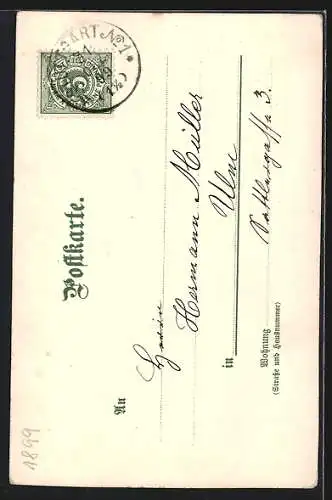 Künstler-AK C. Pfaff: Frankfurt a. M., Spaziergänger am Eschenheimer-Thor