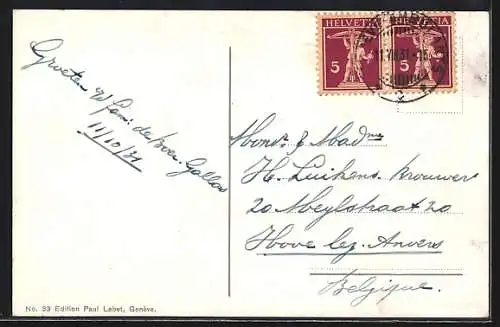 AK Genève, La Rade et le Jet d`Eau