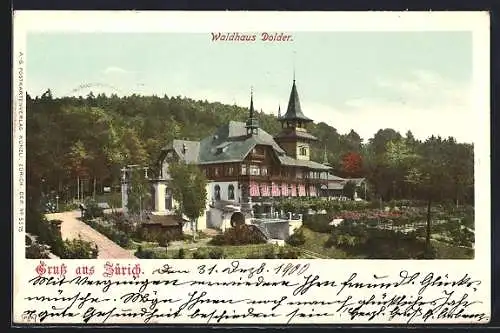 AK Zürich, Der Gasthof Waldhaus Dolder