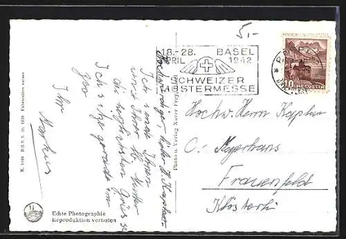 AK Basel, Die drei Rheinbrücken