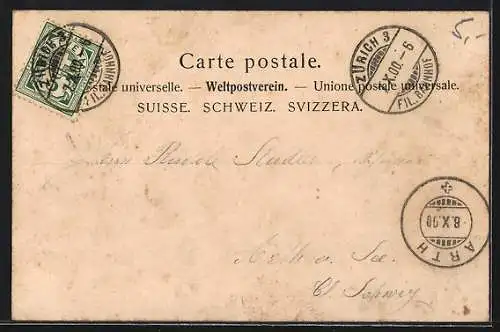 AK Zürich, Sternwarte und Physikgebäude