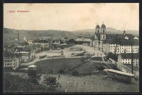 AK Einsiedeln, Teilansicht mit dem Kloster