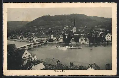 AK Stein a. Rh., Ortsansicht am Rhein