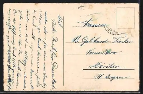 AK Stein a. Rh., Ortsansicht am Rhein