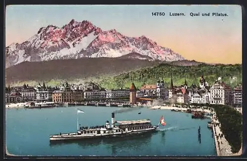 AK Luzern, Quai und Pilatus