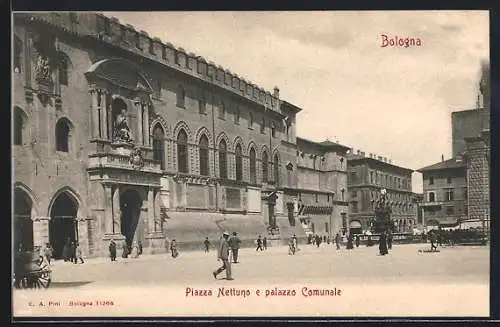 AK Bologna, Piazza Nettuno e palazzo Comunale