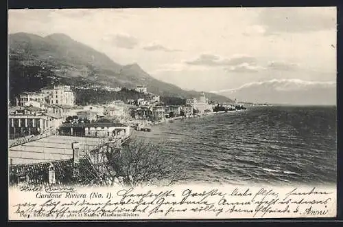 AK Gardone Riviera, Panorama