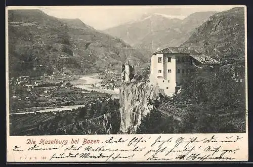 AK Bozen / Bolzano, Ansicht der Haselburg