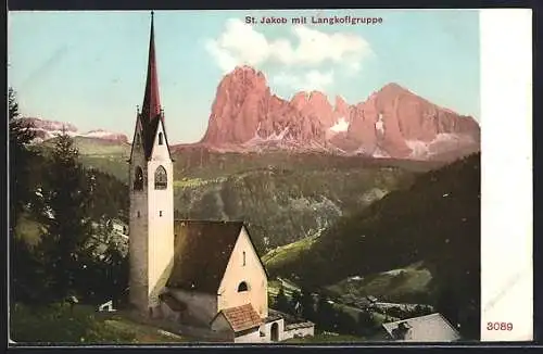 AK St. Jakob, Kirche mit Langkoflgruppe