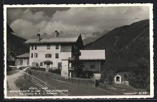 AK Novalevante, Gasthaus Vöstl-Hof, Via Ciscolo N. 3, J. Pardeller