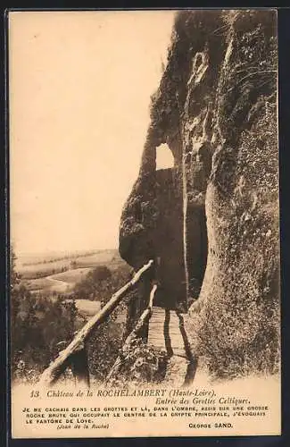 AK Rochelambert, Entrée des Grottes Celtiques