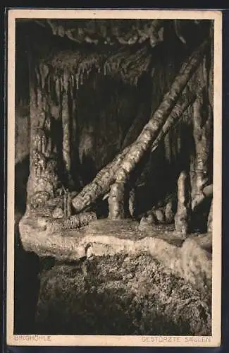 AK Streitberg, Binghöhle, Gestürzte Säulen