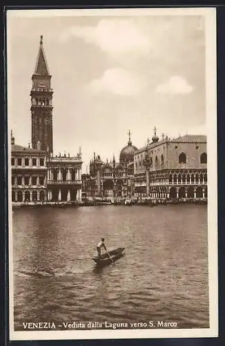 AK Venezia, Veduta dalla Laguna verso S. Marco