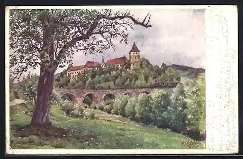 AK Deutscher Schulverein Nr. 1634: Hartberg /Stmk., Schloss Thalberg